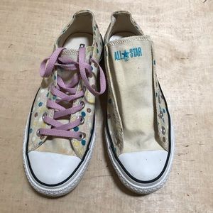 Converse Polkadot Low-top Sneakers Size 9